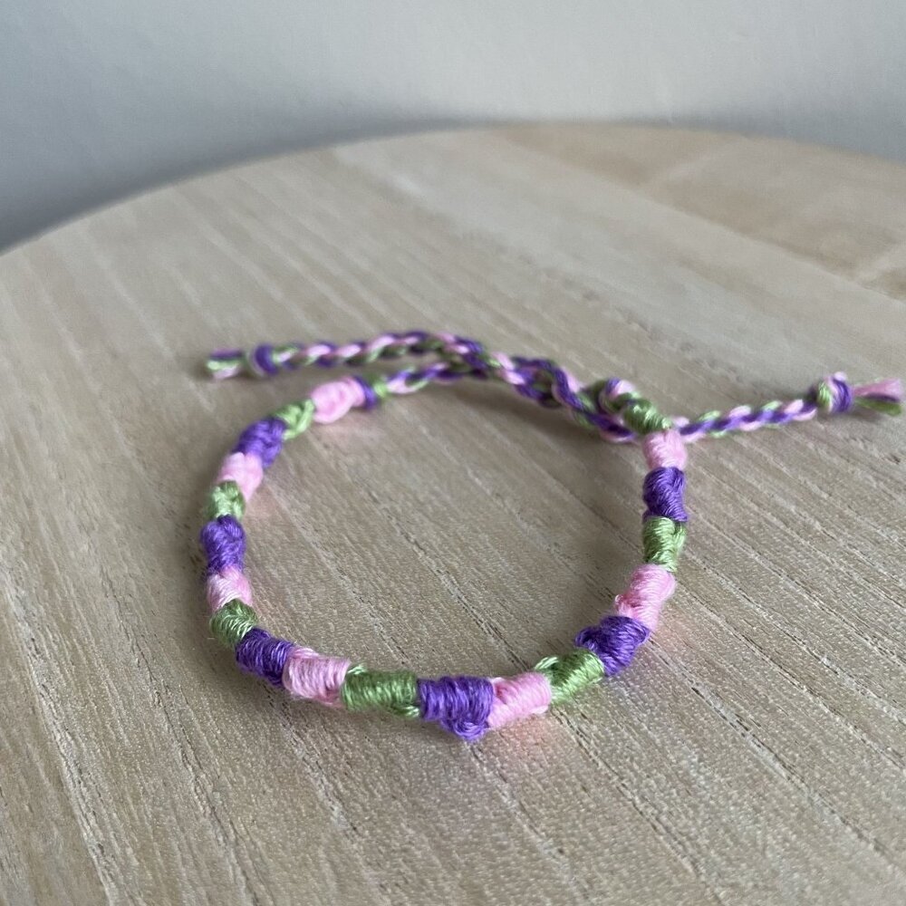 Anahita Bracelet, anklet, trendy, comfortable, tie, embroidery thread, woven, gi